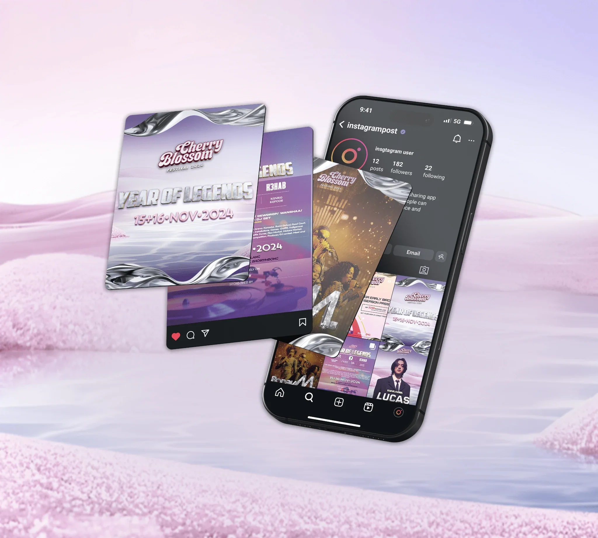 Cherry Blossom Festival campaign artwork